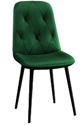 Стул DC-2103 (каркас черный тк.зеленый)