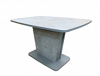 Стол Норман 1300(1690)*900*755 (бетон светло-серый кромка U732 / серый пыльный)